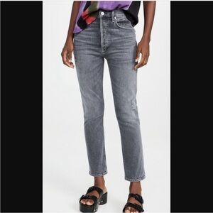 Citizens of Humanity Jolene Hi Rise Vintage Slim Jean Secrets Medium Grey sz 27
